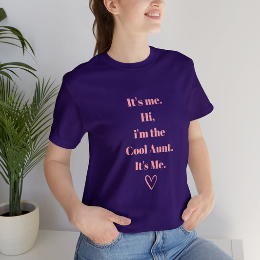 It's me hi I'm the cool aunt shirt cool auntie Tee gift for sister Shirt pregnancy reveal shirt Feeling Good Retro T-Shirt Shirt best friend