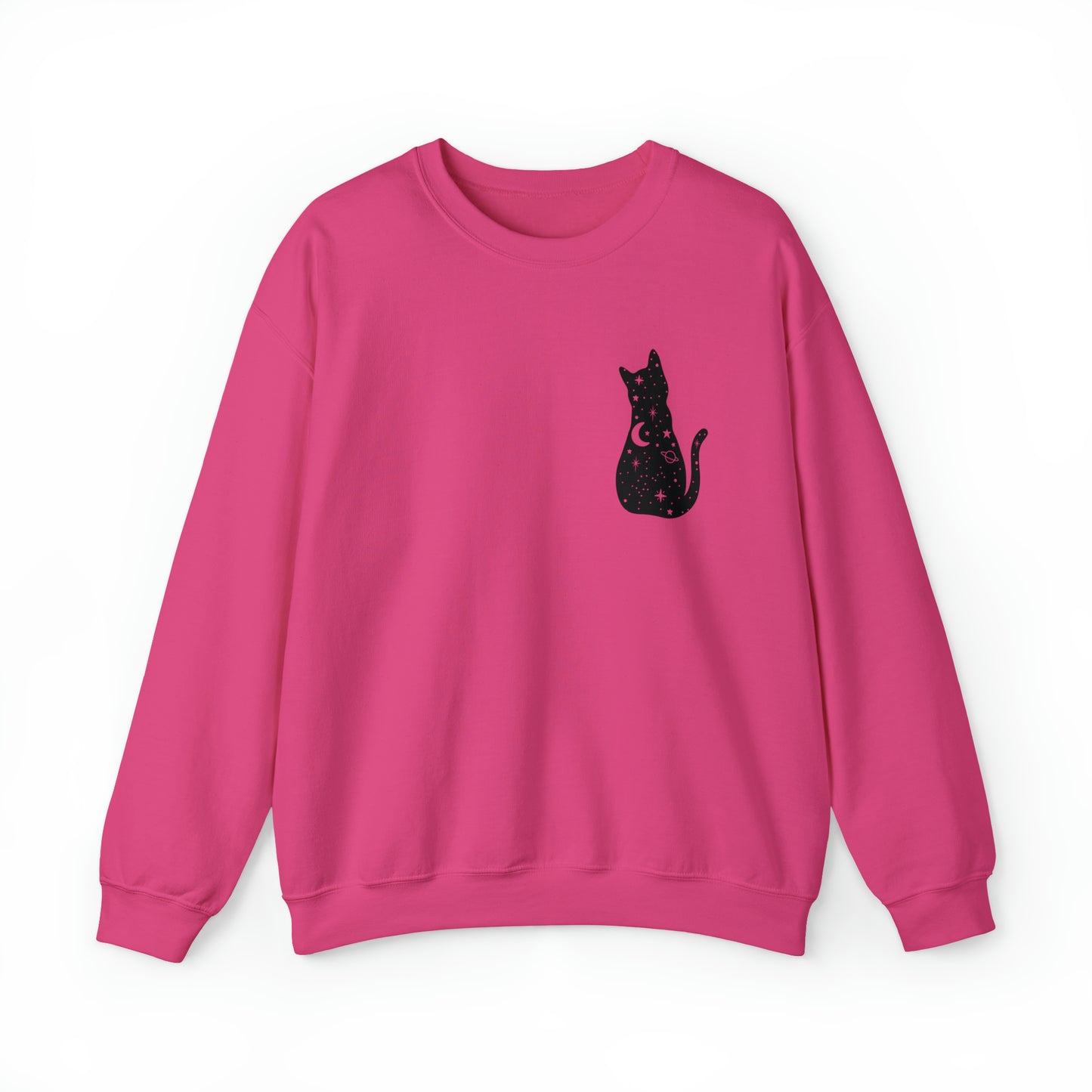 Halloween Sweatshirt Black Cat Shirt Halloween Sweater Halloween Cat Sweatshirt Gift for Cat Lover Gift Black Cat Gift for Cat Mom Gift Moon