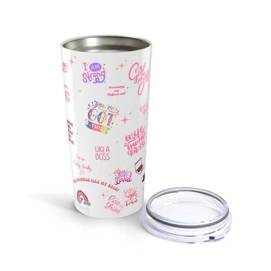 Positive affirmations tumbler girlboss mug birthday gift wife mom boss tumbler gift for her gift for wife Coffee Mug tea Christmas gift 20oz