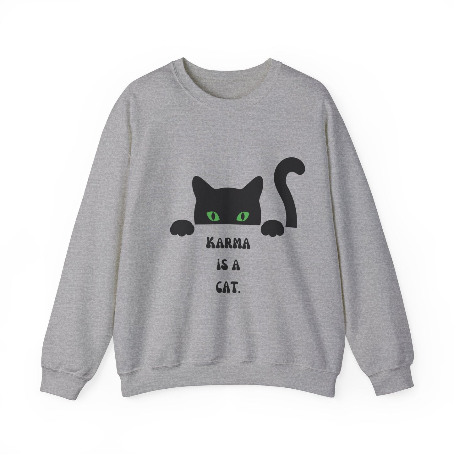 Karma is cat sweater cat lover gift karma gift gift for cat owners funny cat birthday gift Christmas sweatshirt gift for her gift for him