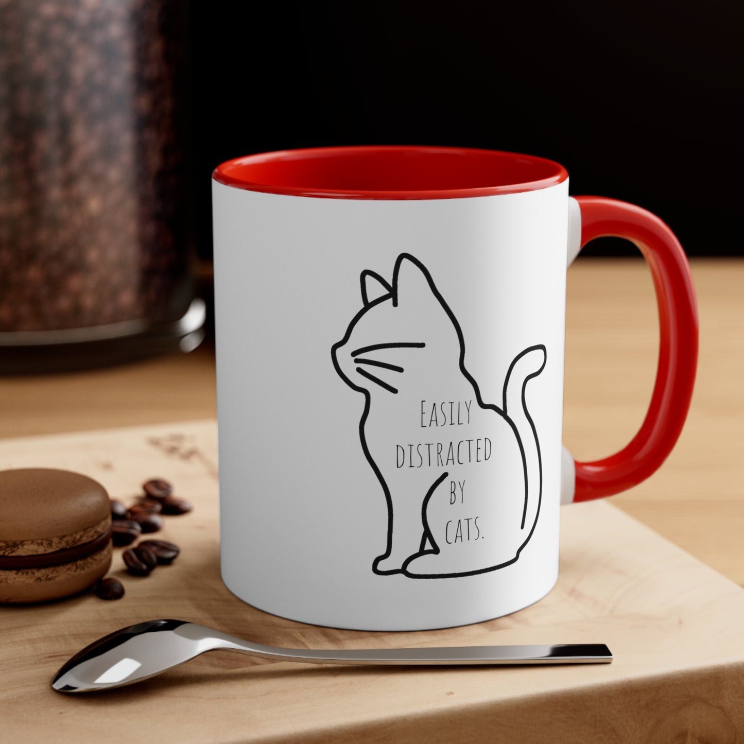 Easily distracted by cats mug 11oz gift Christmas gift for her gift favorite aunt gift coffee lover gift tea gift for her coffee Mug 11oz