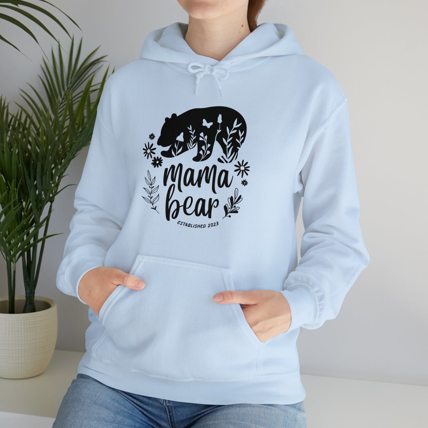 Mama Bear Hoodie, personalized Gift for Mom, mama Hoodie, gift for Mom clothes, gym shirt, Birthday gift for her,Galantine gift for her