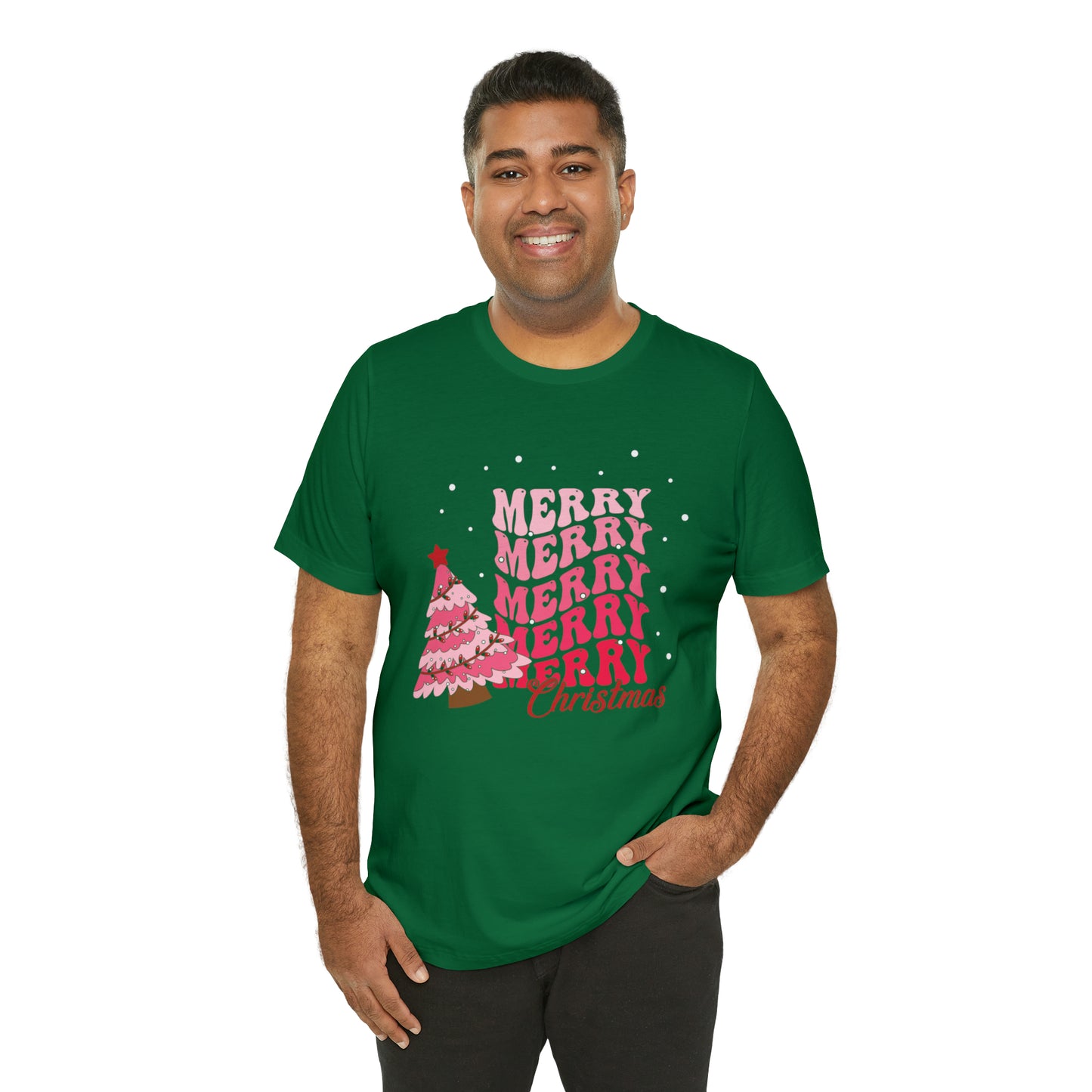 Festive AF shirt Pink Merry Bright Christmas Tshirt for Women Christmas Shirt Sweater Holiday Christmas gift for her gift for him unisex