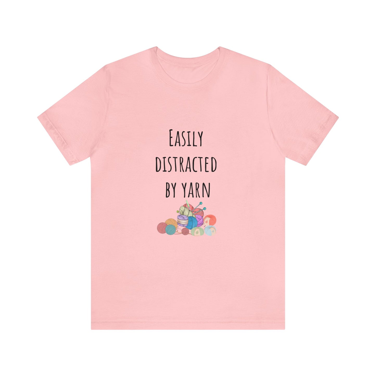Easily distracted by yarn Christmas gift for yarn lover Funny yarn shirt crochet lover gift Gift for knitting lover Gift for Mom daughter