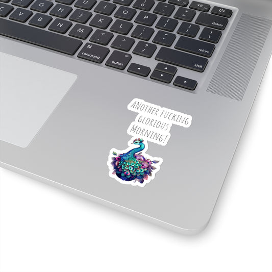 Glorious morning sticker ostrich sticker funny coworker gift funny mom gift bestfriend gift Kiss-Cut Stickers Halloween stickers sticker