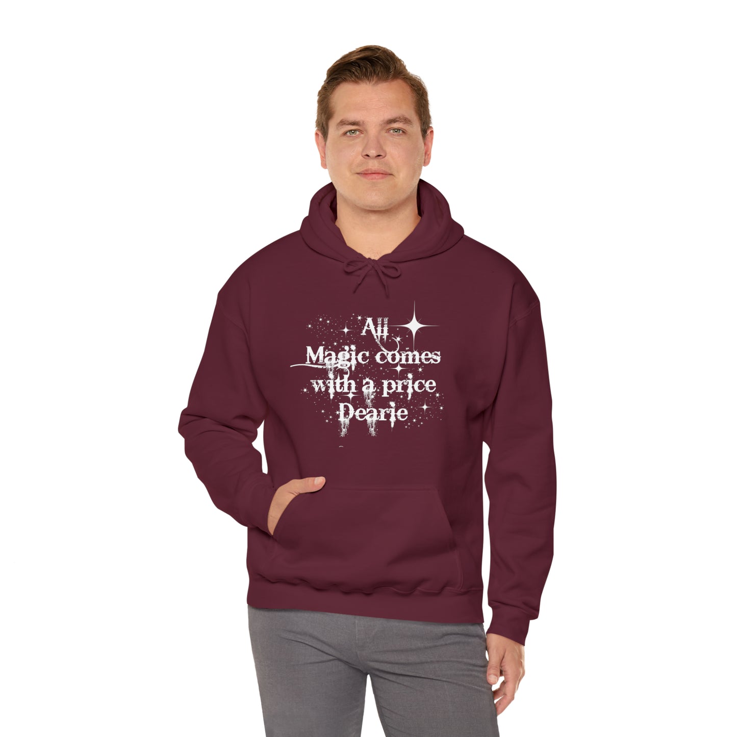 All magic comes with a price Dearie hoodie,OUAT Fan gift, Rumpelstiltskin gift for her, Christmas gift, Unisex Heavy Blend Hooded Sweatshirt