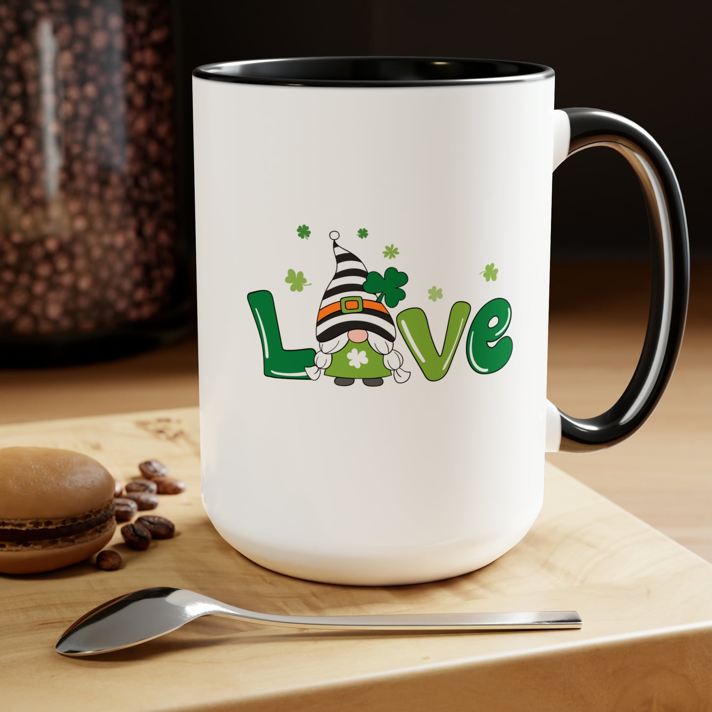 Gnome love mug Irish Love mug st Patrick's Day mug Valentines Day gift for her Coffee gift for him gift for her Mug wife Coffee tea 15oz
