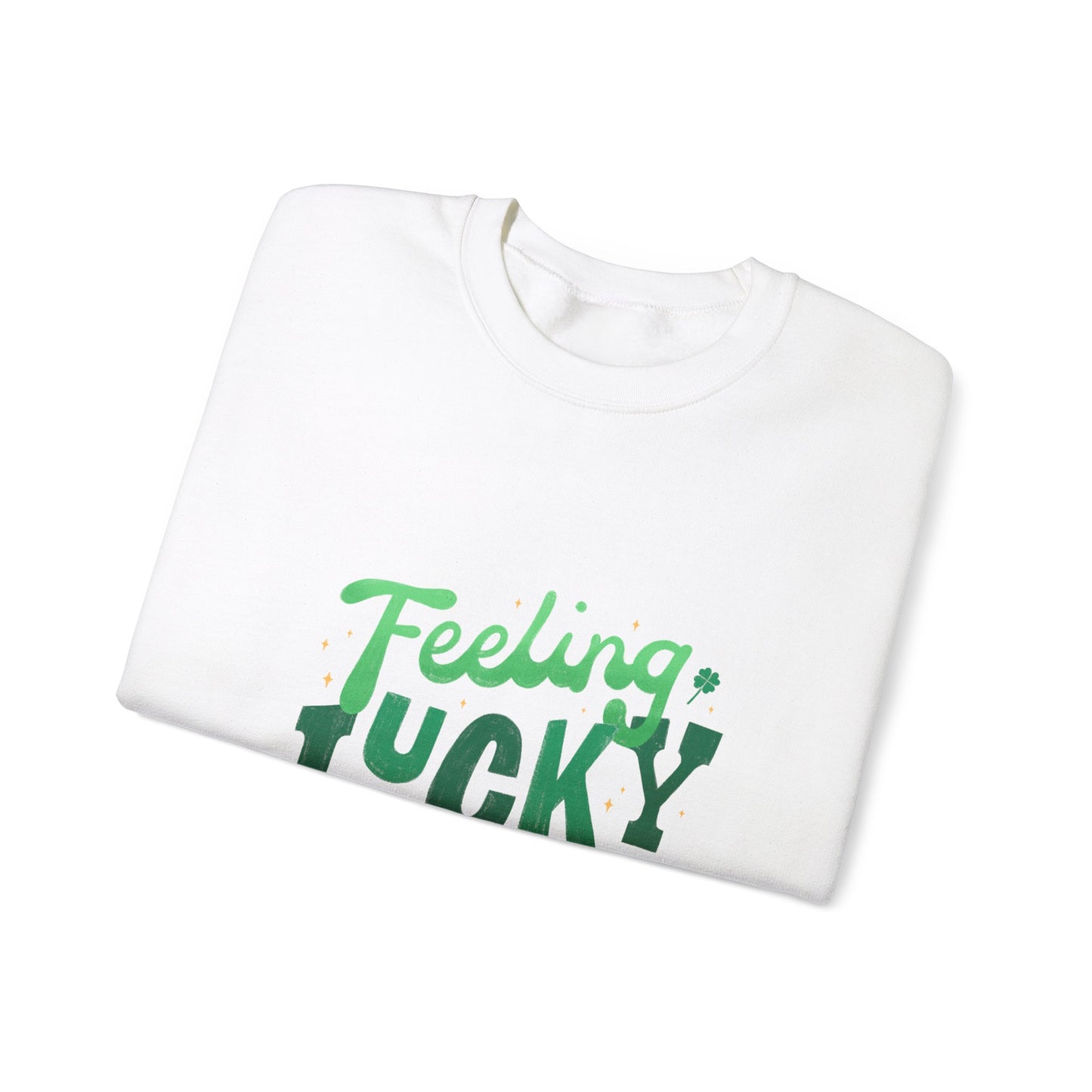 Feeling lucky sweater  St Patrick's Day sweatshirt leprechaun gift St Paddys sweatshirt Heart Love valentines shirt gift forher best friend