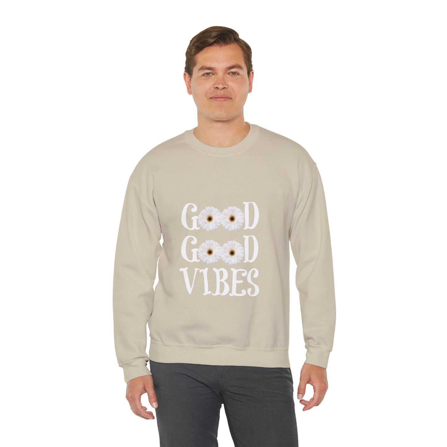Good Vibes Sweatshirt, Unisex Heavy Blend™ Crewneck Sweatshirt
