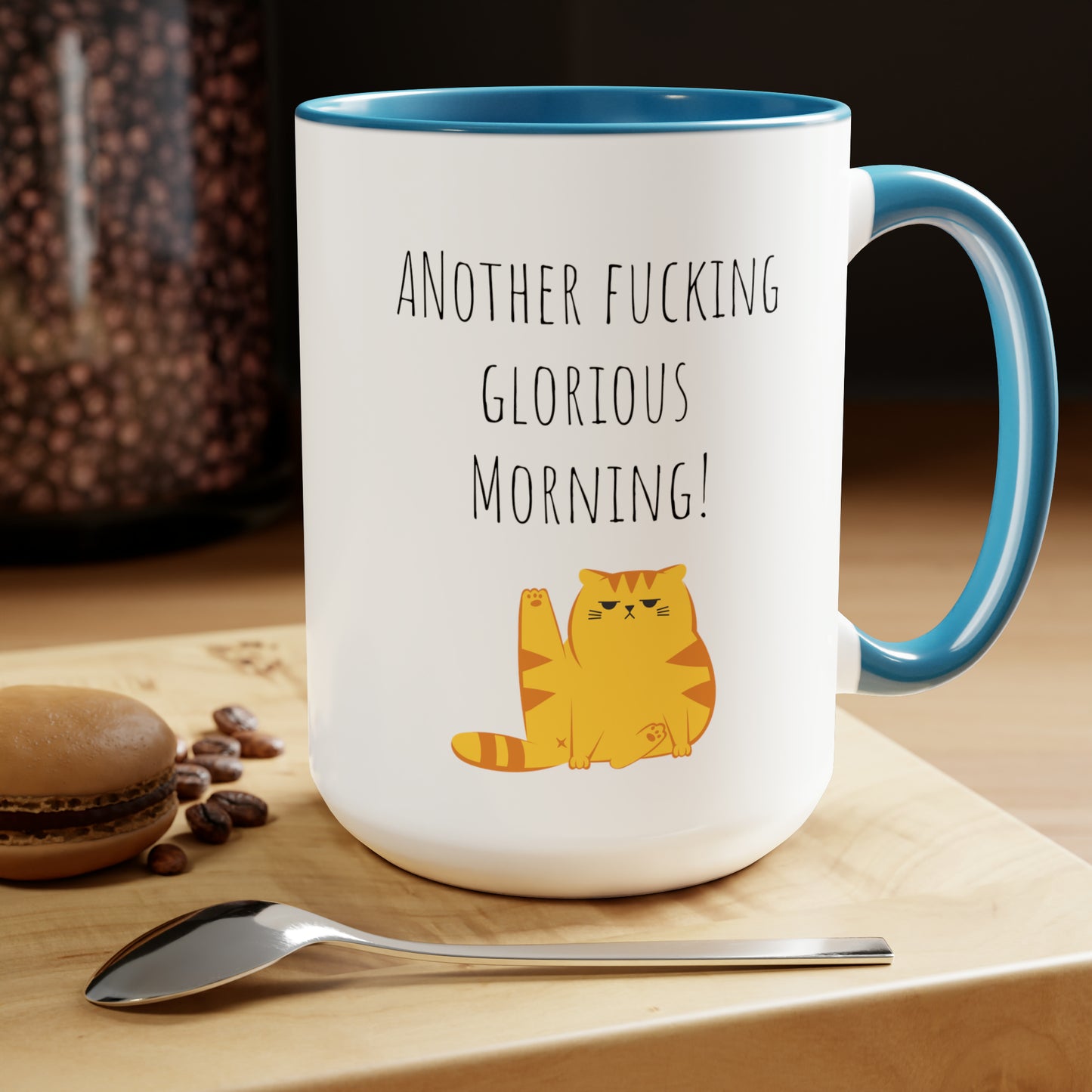 Funny grumpy cat mug funny Coffee Mug Fucking glorious morning mug cat mug gift for her Mug funny gift for wife tea Christmas gift 15oz