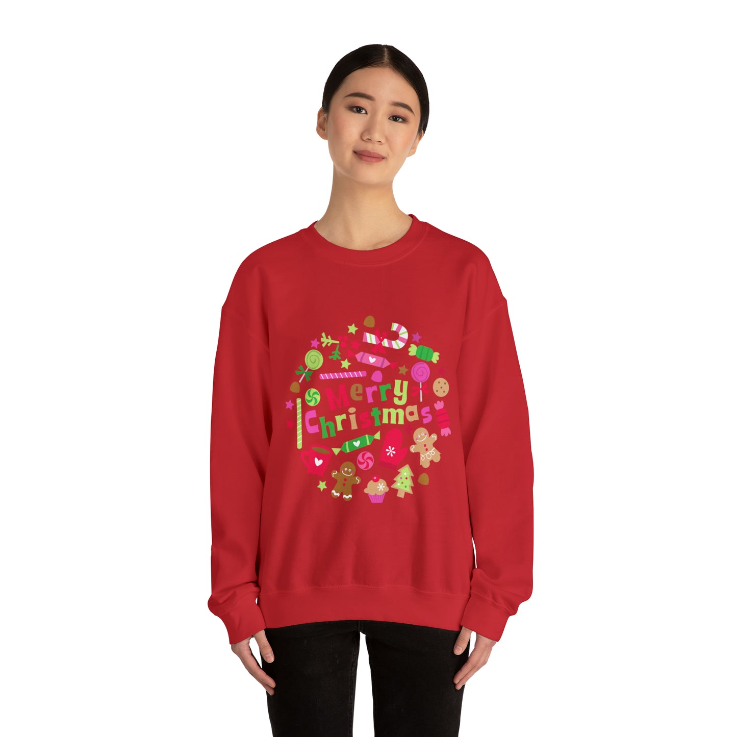 Candy Christmas sweater Merry Bright Christmas sweatshirt Christmas Sweatshirt for her Christmas family Shirt Christmas gift for him