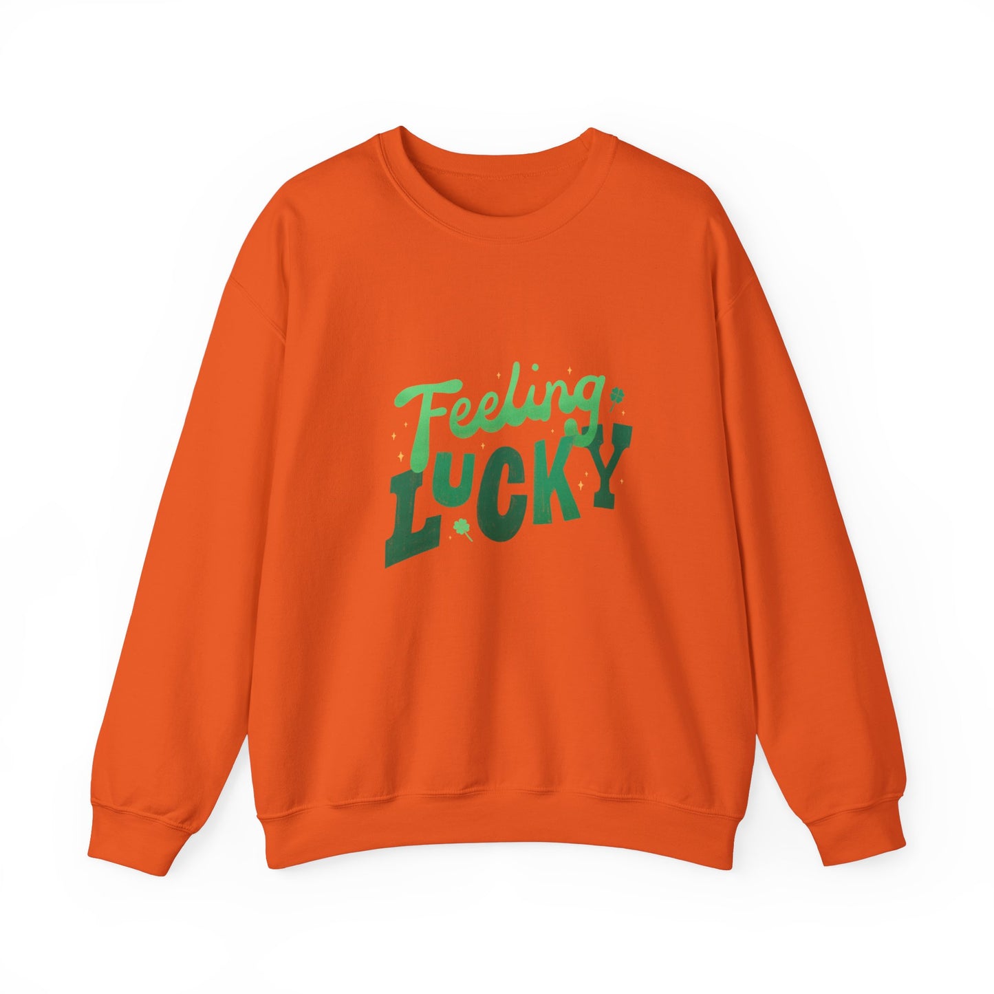 Feeling lucky sweater  St Patrick's Day sweatshirt leprechaun gift St Paddys sweatshirt Heart Love valentines shirt gift forher best friend