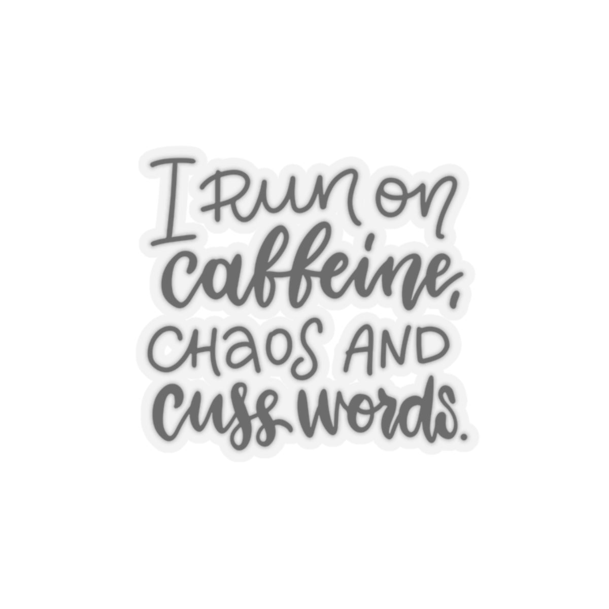 Funny coffee sticker i run on caffeine cuss words Besties sticker forever bestie gift bullet journal sticker motivational sticker Magical AF