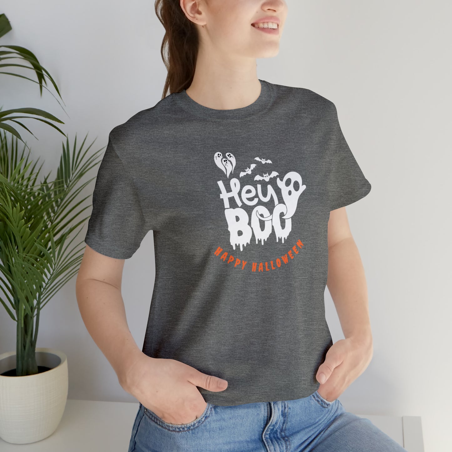 Happy Halloween shirt,Hey boo ghost Halloween tshirt, Halloween Sweatshirt,Spooky Season T Shirt,Retro Halloween Sweater,Christmas gift,
