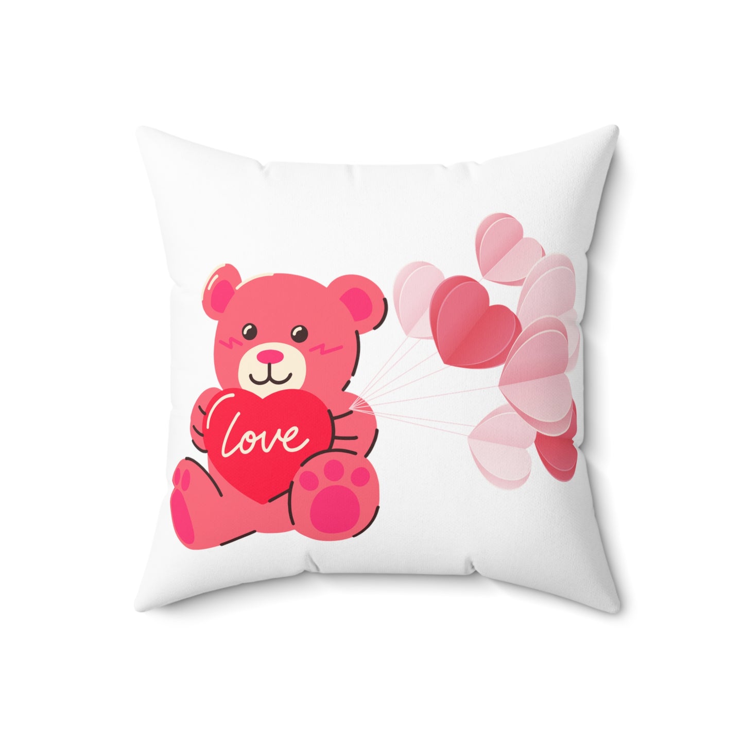 Teddy bear love pillow Valentines day gift proposal gift for her Adore you pillow love story Valentine's day gift for him galentines gift
