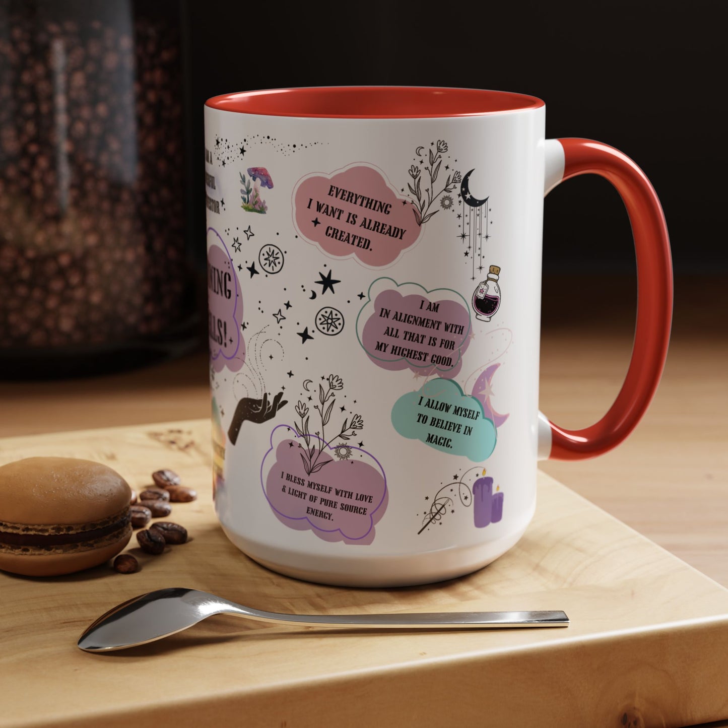 Morning spells mug morning affirmations mug witchy christmas gift coven mug Witches mug Halloween mug wicked mug bestie Gift Mug coffee