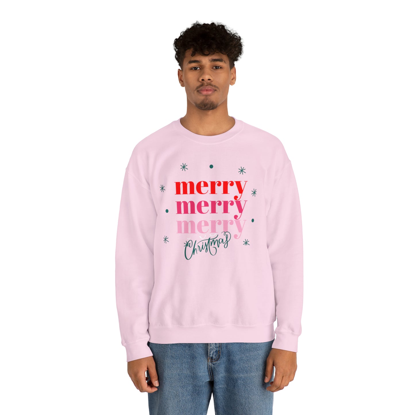 Festive AF sweater Pink Merry Bright Christmas Sweatshirt for Women Christmas Shirt Sweater Holiday Christmas gift for her gift for him