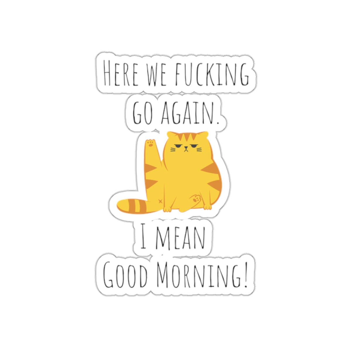 Grumpy cat sticker Daily shitstorm manager sticker funny coworker gift funny mom gift bestfriend gift Kiss-Cut Stickers Halloween sticker