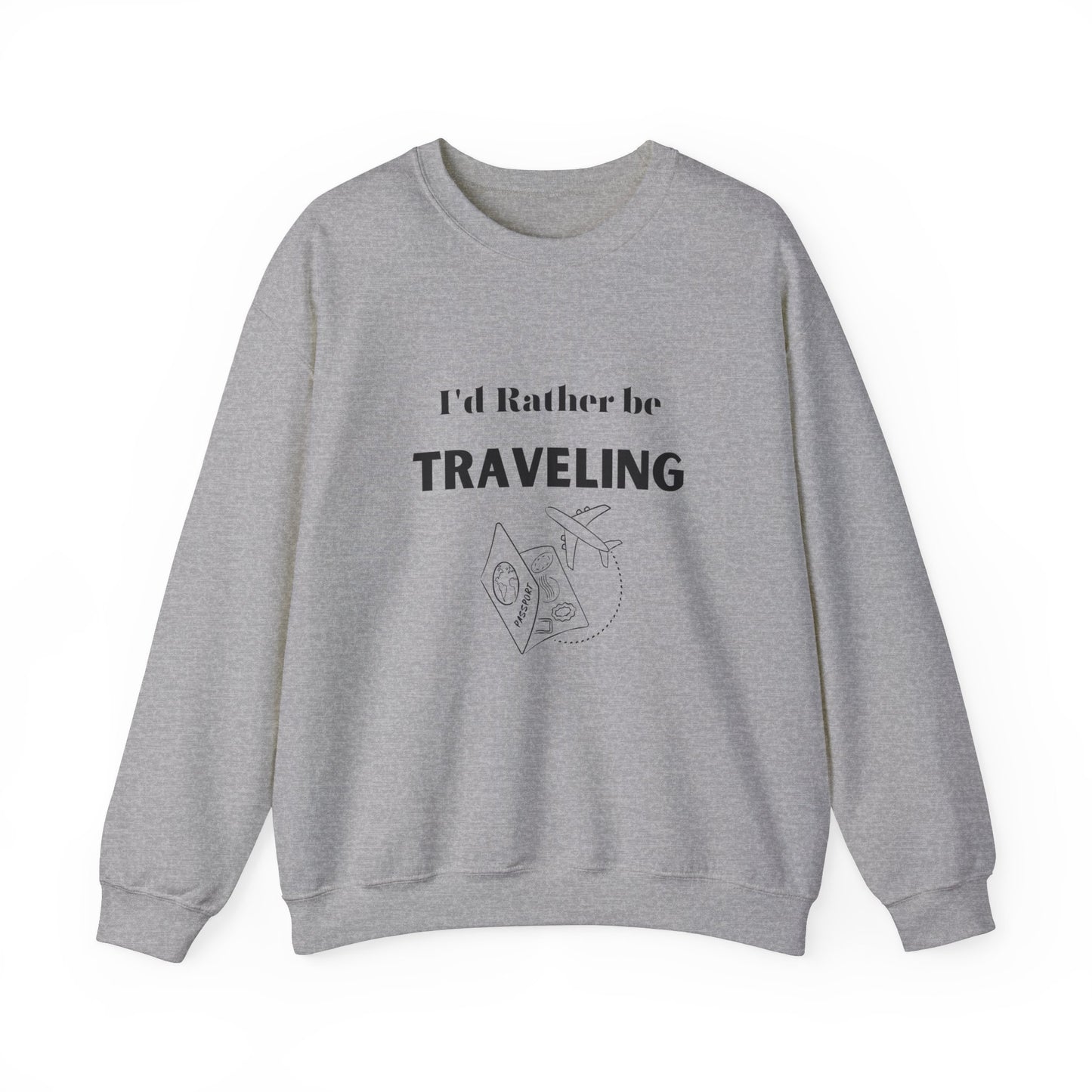 I'd rather be traveling sweater travel lover gift vacation sweatshirt valentines shirt gift for her best friend gift galentine's day