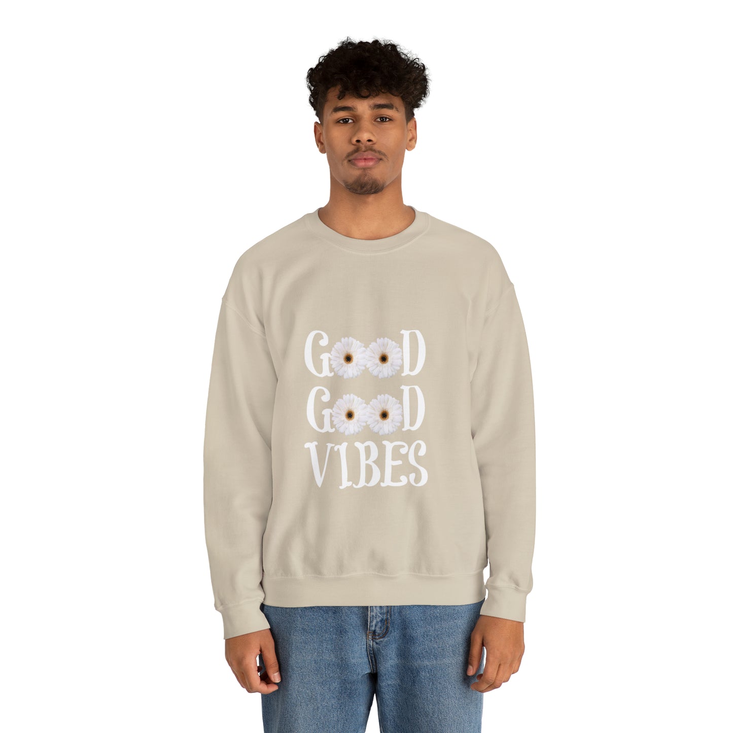 Good Vibes Sweatshirt, Unisex Heavy Blend™ Crewneck Sweatshirt