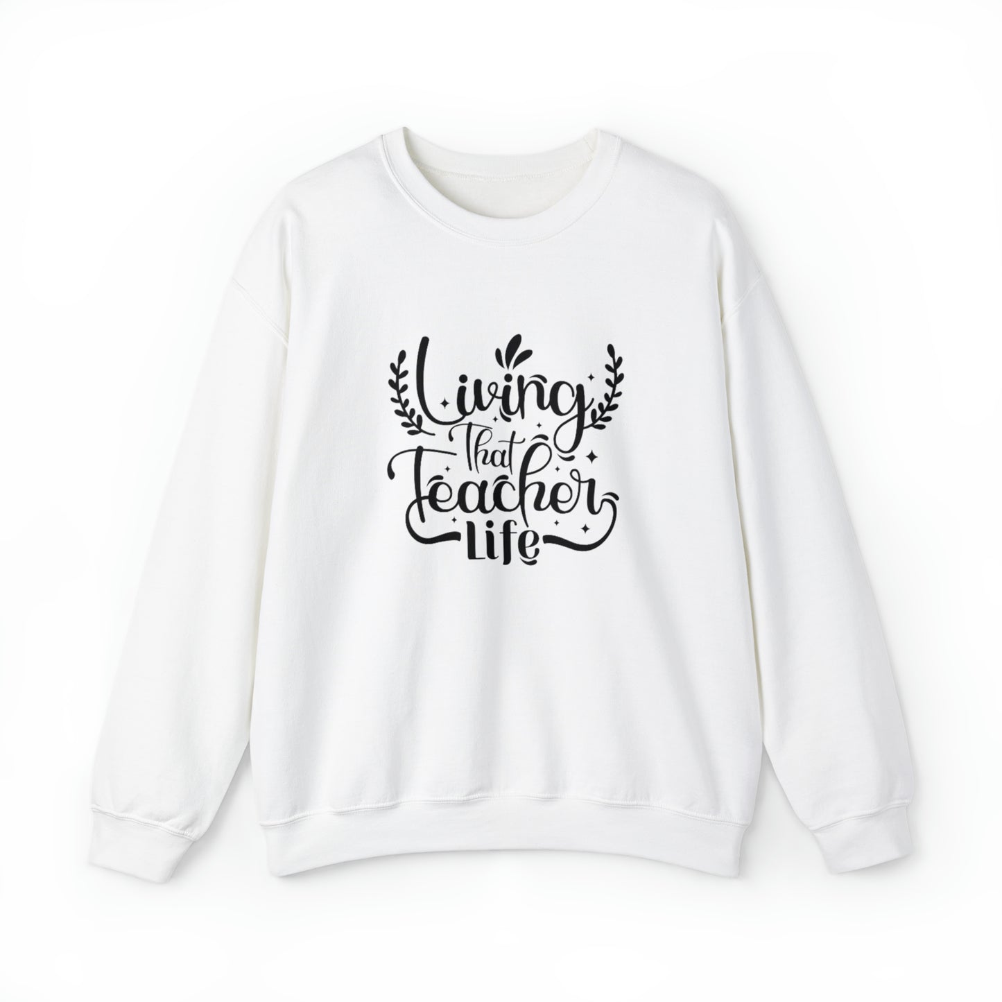 Living that teacher life Sweatshirt,Teach love inspire sweater,Teacher mode shirt,Christmas Sweater,Christmas gift,teacher appreciation gift