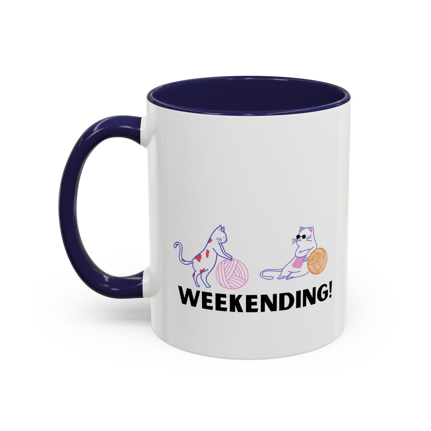 Crochet weekending mug coffee lover weekending vibes mug Coffee Mug swift Funny Coffee Cup Cat Lady Gift Cat Lover Gift Cat Mom christmas