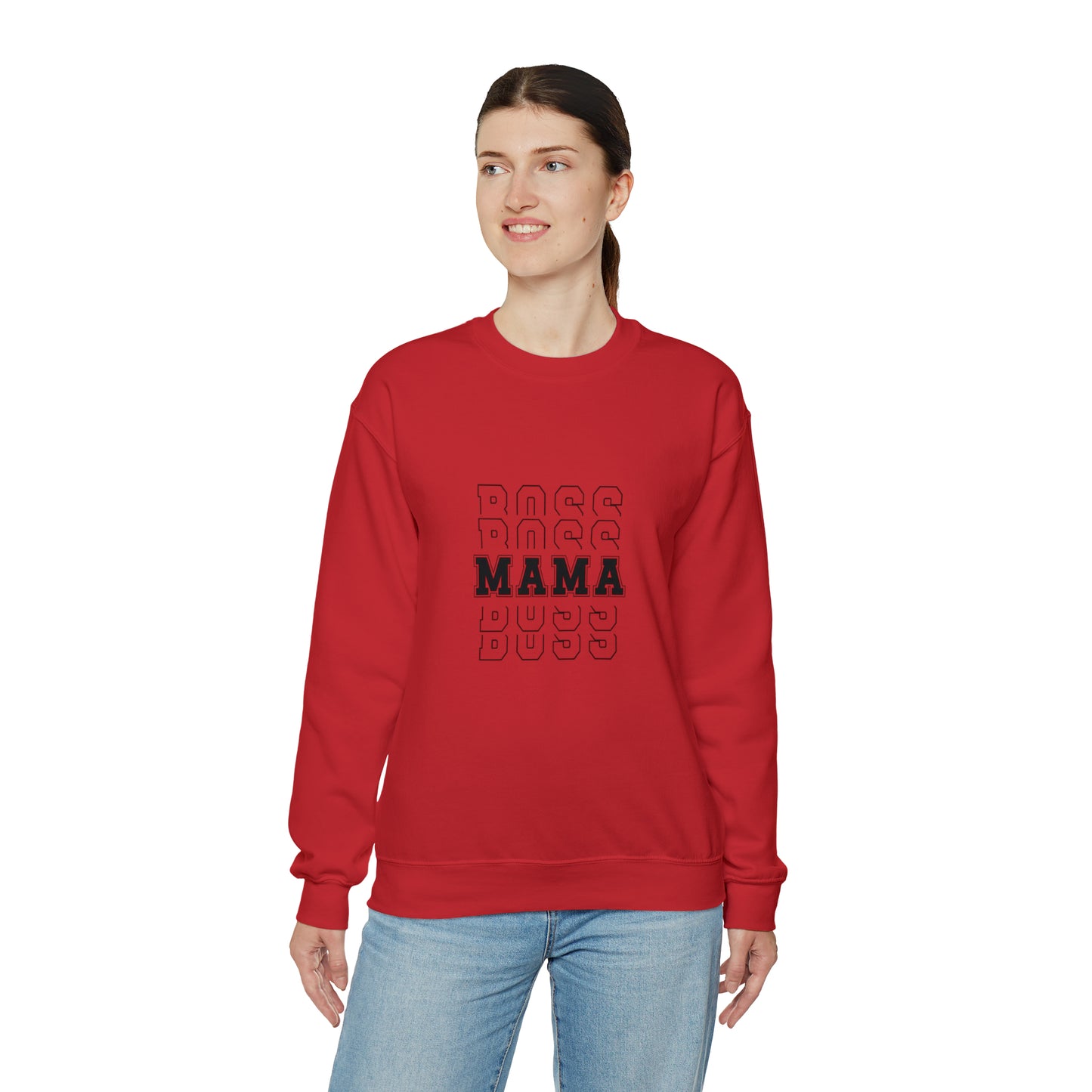Boss Mama sweater, Gift for Mom, gift for wife, bridal party clothes, yoga wear for her, for him, Birthday gift for her,Galantine sweatshirt