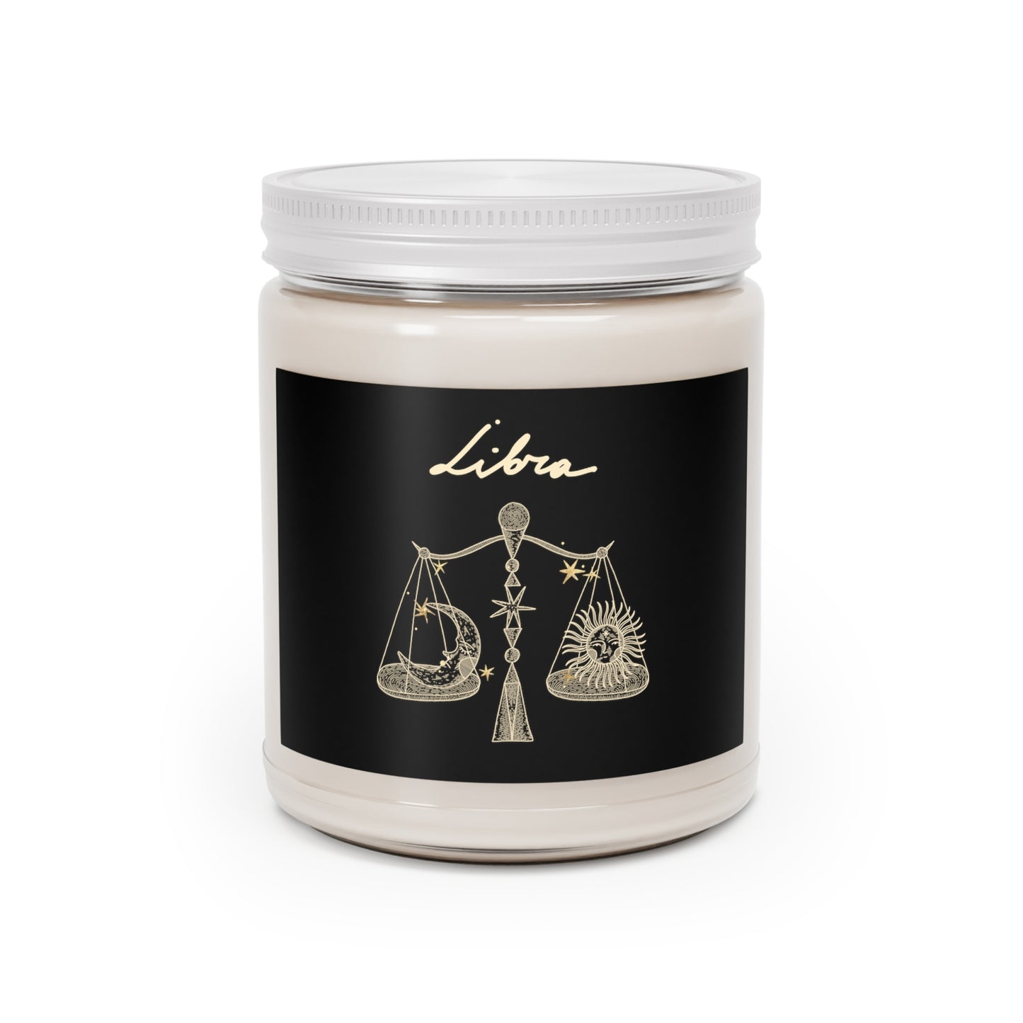 Gift for Libra candle black and gold candle best friend candle gift for bridesmaids gift best friend gift for her gift for him