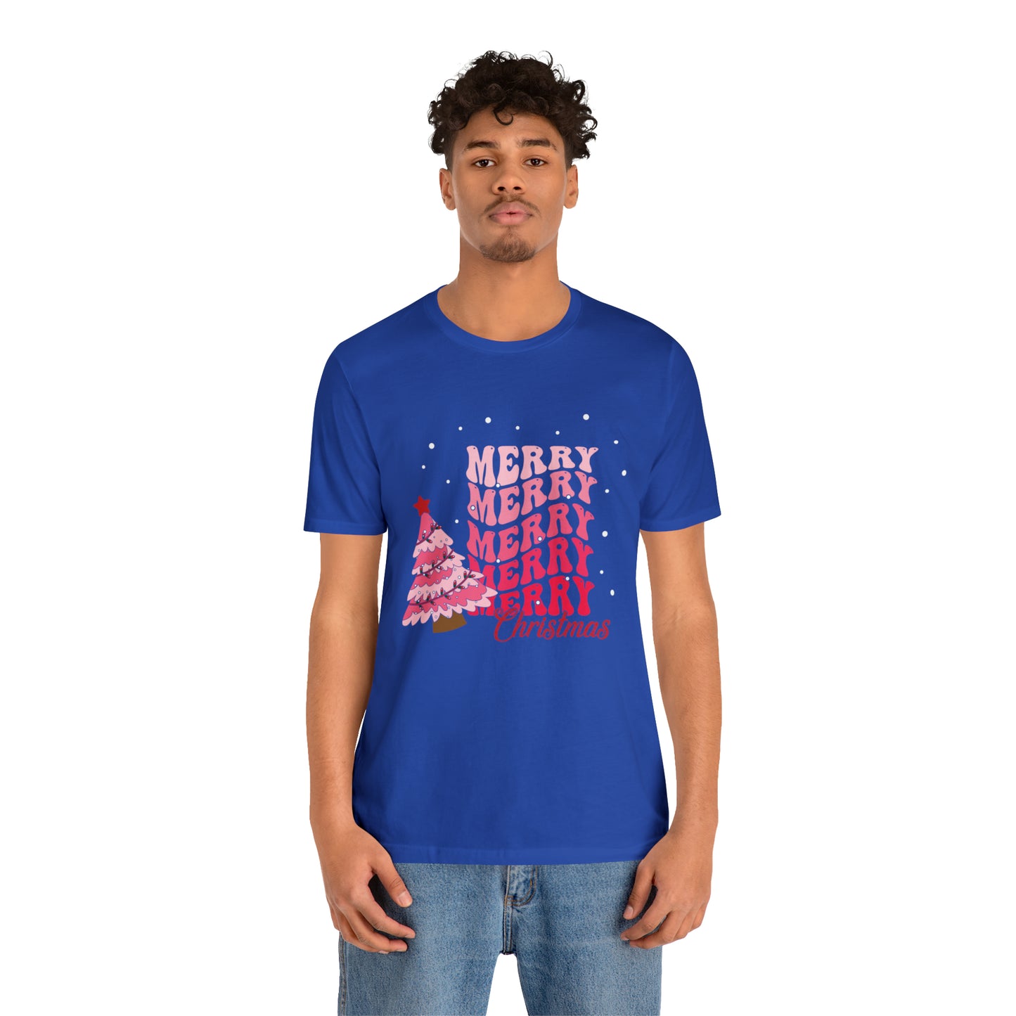 Festive AF shirt Pink Merry Bright Christmas Tshirt for Women Christmas Shirt Sweater Holiday Christmas gift for her gift for him unisex