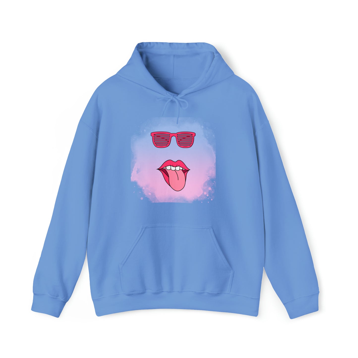 Lip Sunglasses Hoodie, Bubble Gum kiss Hoodie, Fun Summer shirt, Birthday gift for her, Galantine gift for her,best friend gift, vacation
