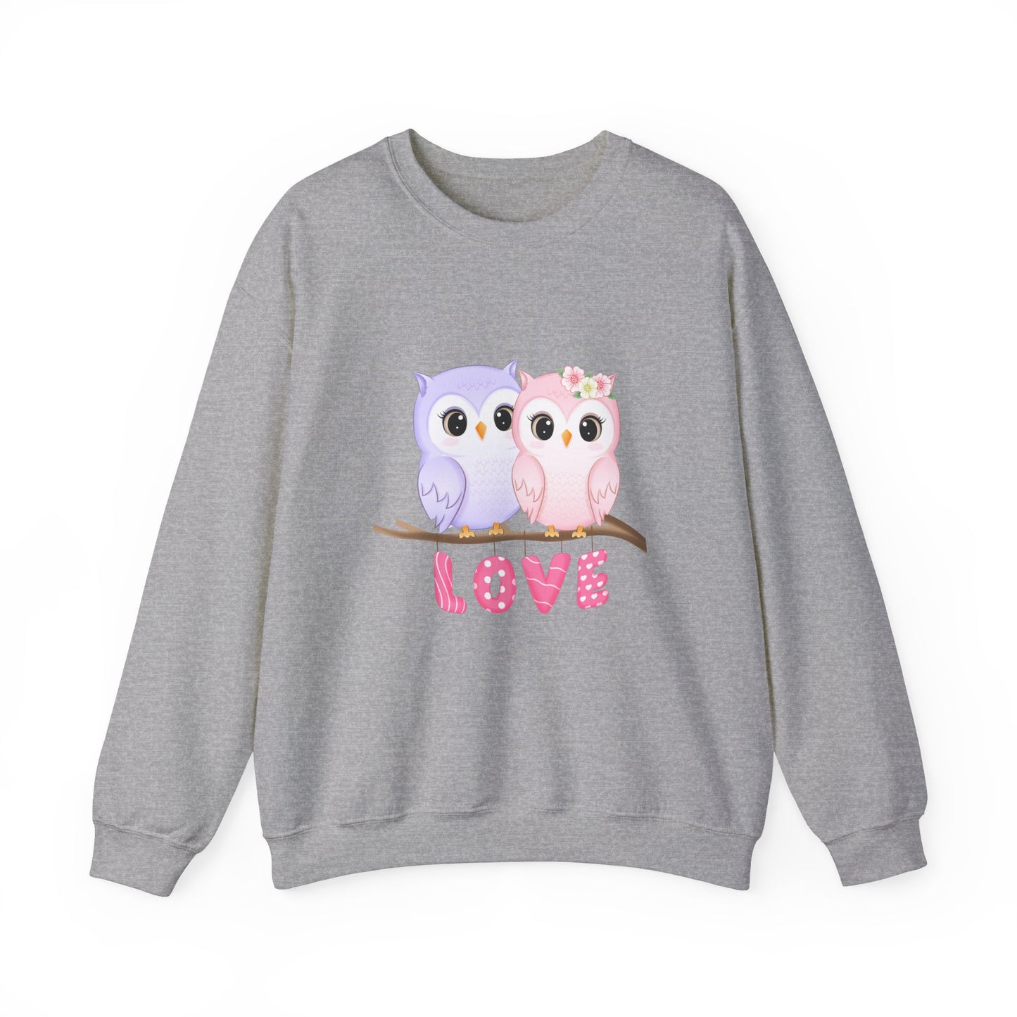 Owl Love sweater valentines Day sweatshirt valentines day shirt best friend gift for her Unisex owl sweater Love shirt unique holiday gift