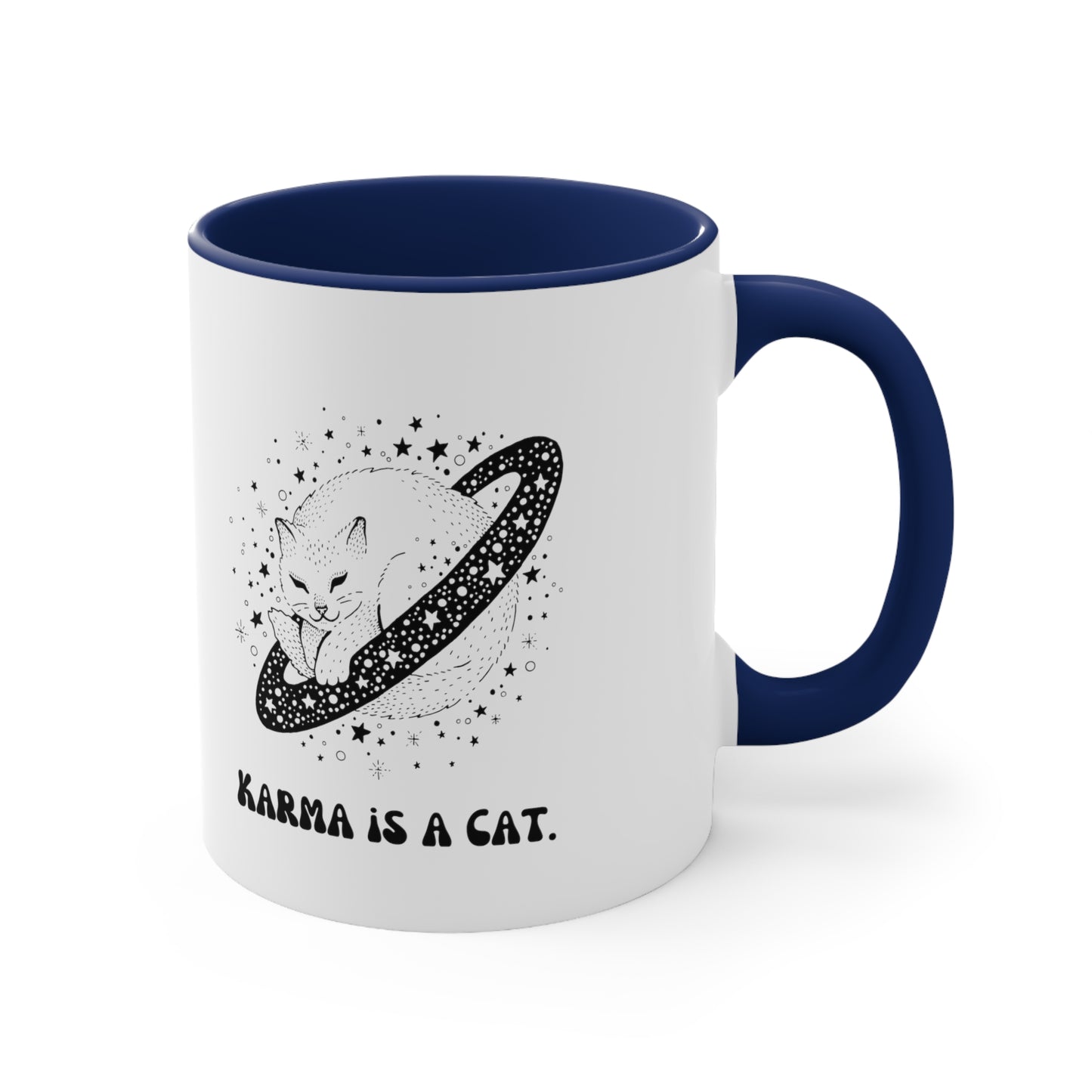 Karma is a cat mug best friend gift for her gift for him Birthday gift coffee mug tea gift for cat lover bestie valentinesday gift Christma