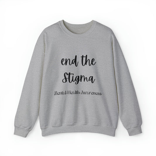 End the stigma sweater mental health awareness sweatshirt self care sweater anxiety sweatshirt psychologist tee Motivational shirt