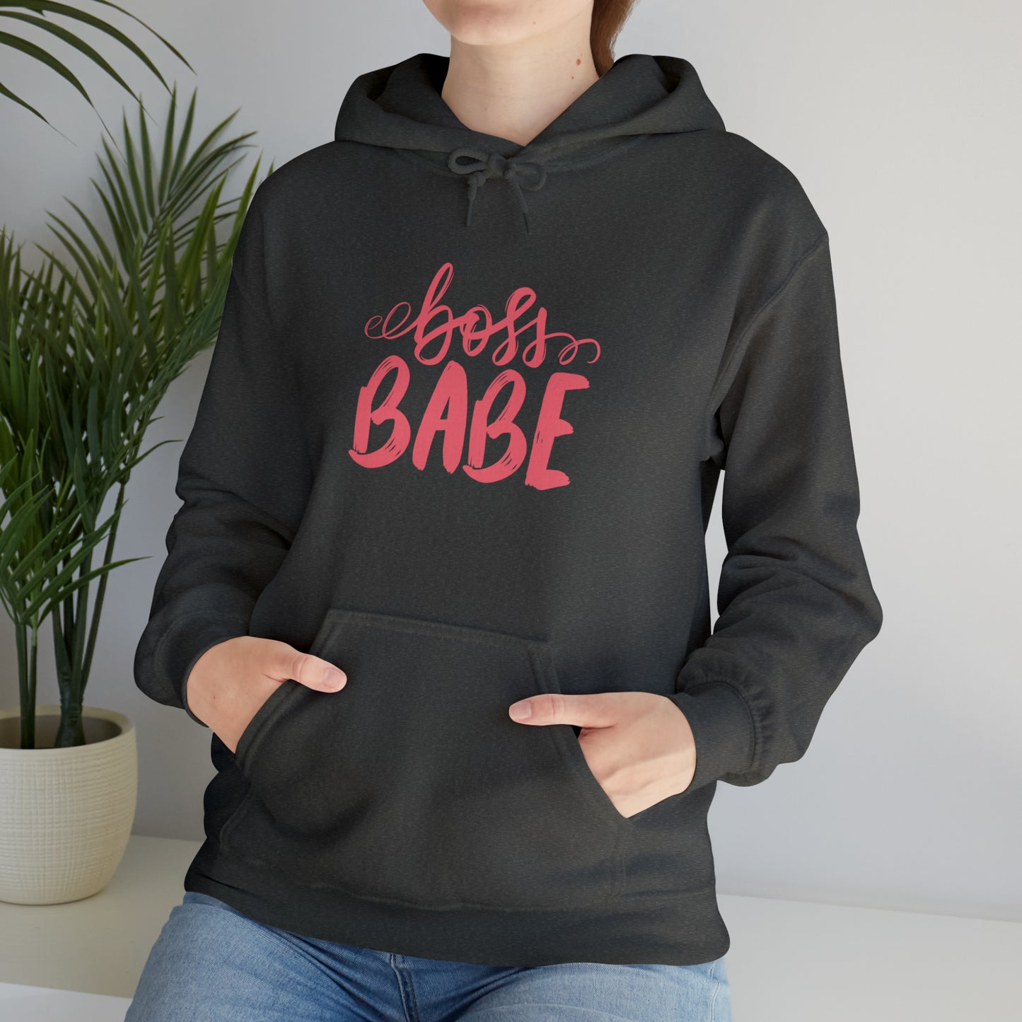Boss Babe hoodie, boss babe energy, gift for her, millionaire babe, Unisex Heavy Blend Hooded Sweatshirt