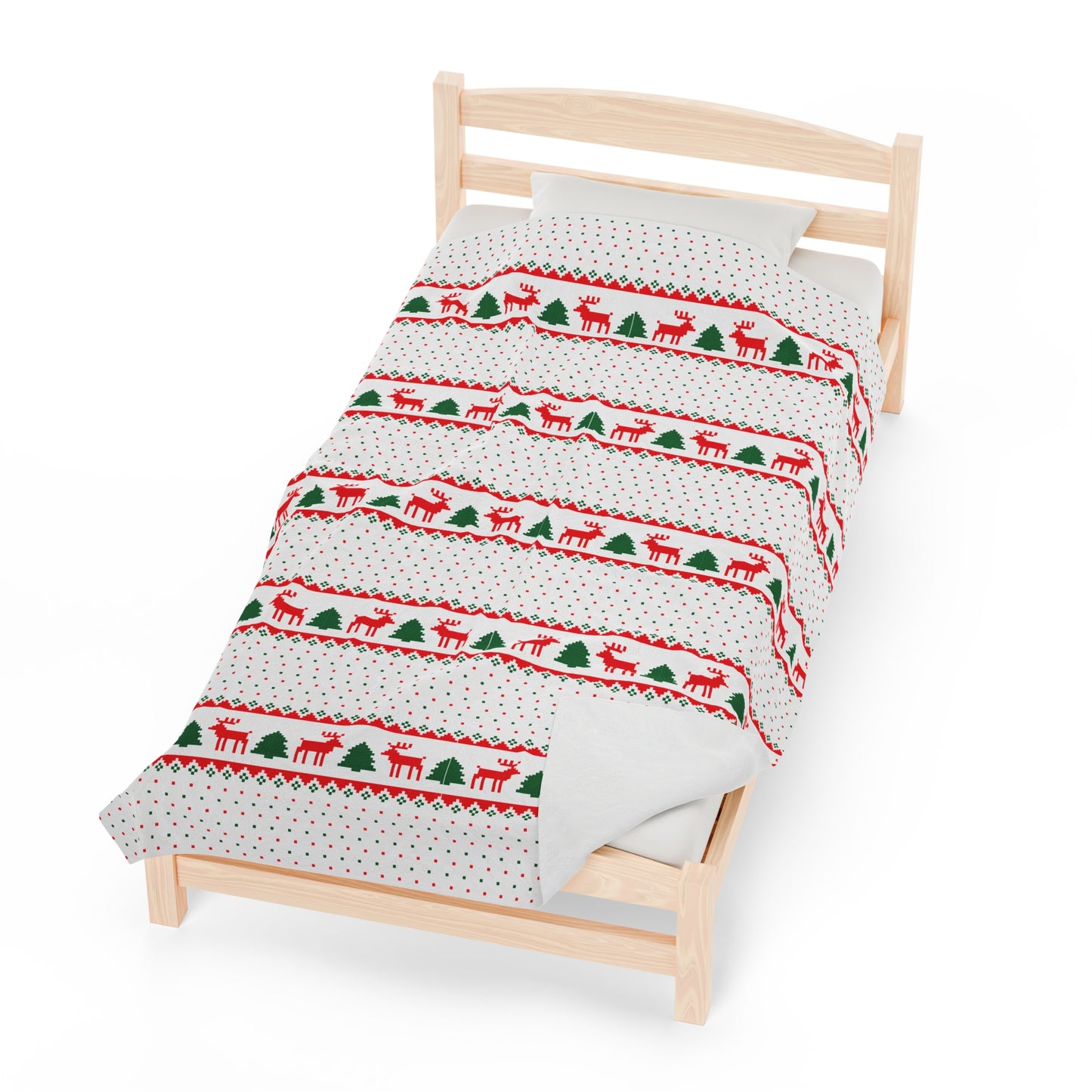 Reindeer Christmas Blanket holiday christmas tree blanket christmas movie watching blanket Merry christmas  blanket Velveteen Plush Blanket