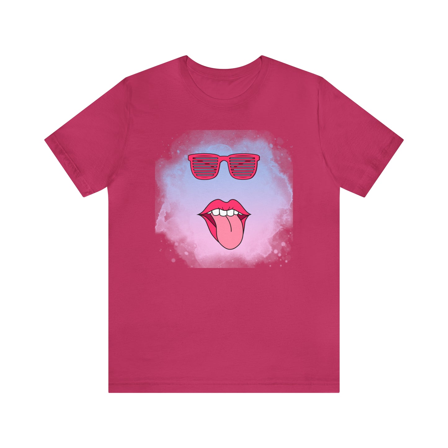 Lip Sunglasses t-shirt, Bubble gum kiss shirt,Pink Gum Shirt,Galantine gift travel shirt,best friend trip,girls vacation trip, Unisex Jersey