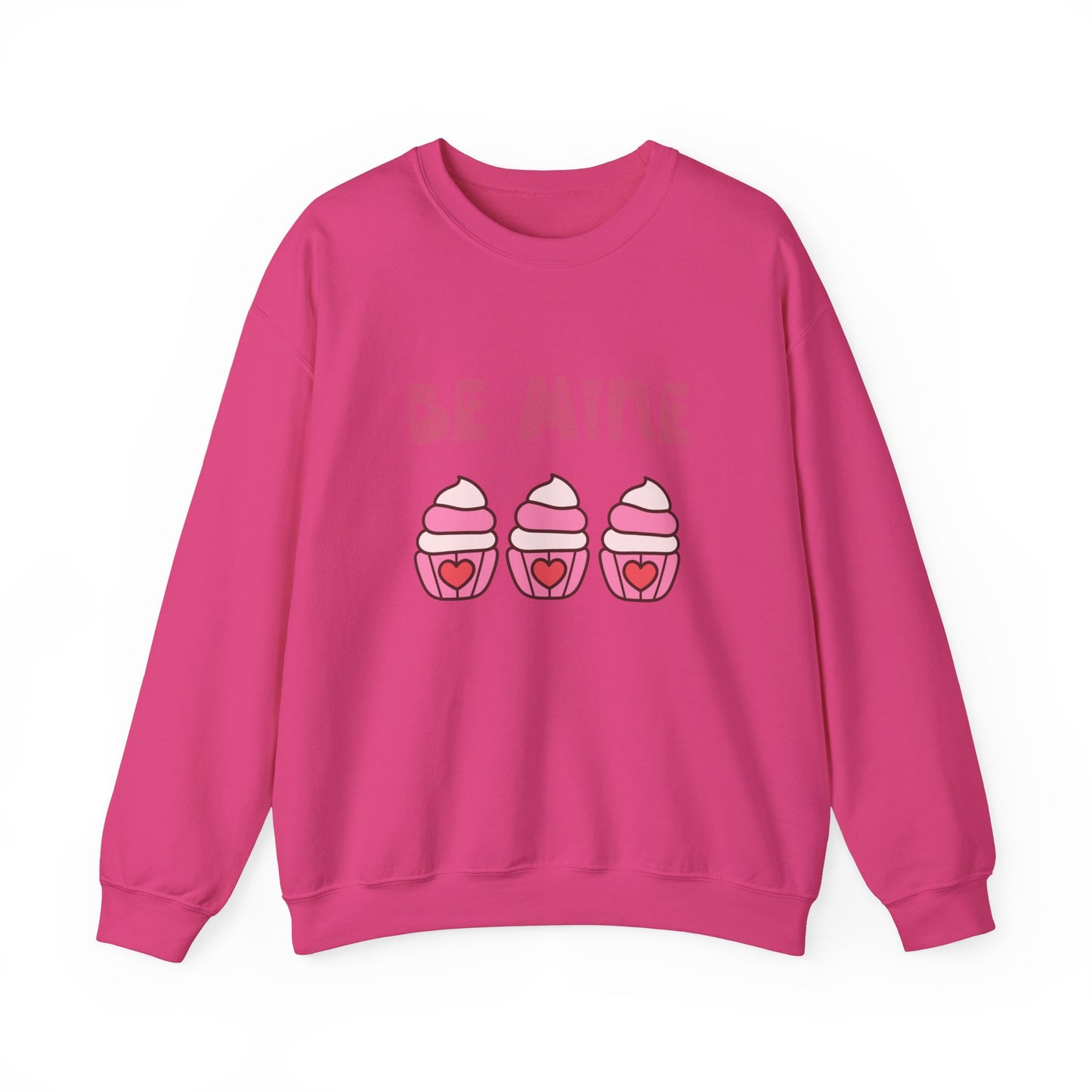 Be mine cupcake sweater valentines Day sweatshirt love sweater galentine's day gift best friend gift Unisex gift cupcake sweatshirt