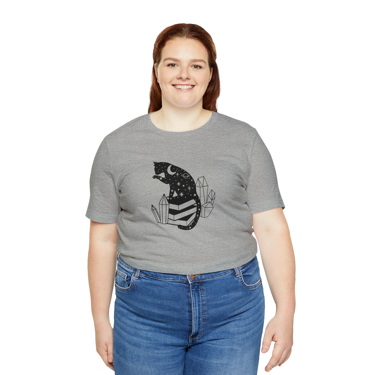 Cat lover tshirt book lover shirt crystal witchy cat Shirt Halloween Cat Sweatshirt Gift for Cat Lover Gift for Cat Mom Gift