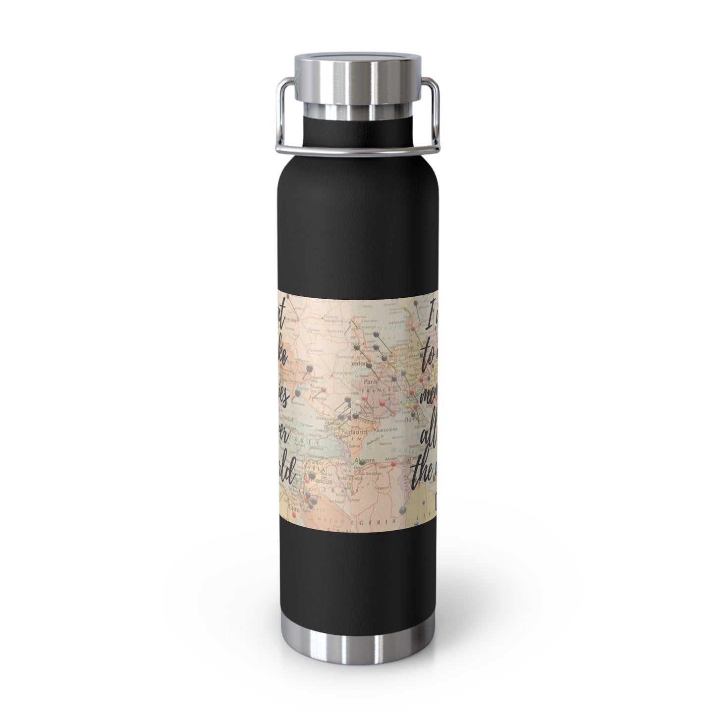 Travel bottle travel memories bottle Copper Vacuum Insulated Bottle, 22oz