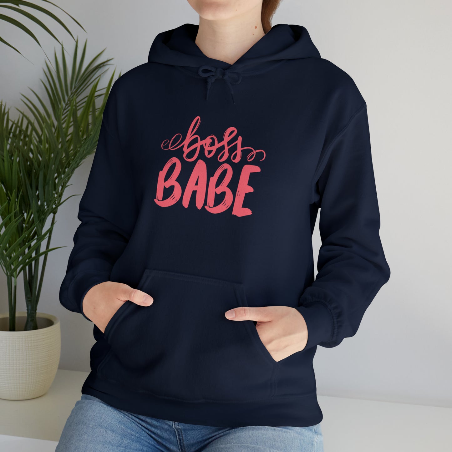Boss Babe hoodie, boss babe energy, gift for her, millionaire babe, Unisex Heavy Blend Hooded Sweatshirt