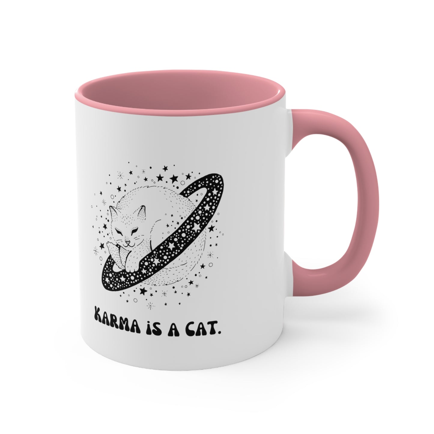 Karma is a cat mug best friend gift for her gift for him Birthday gift coffee mug tea gift for cat lover bestie valentinesday gift Christma