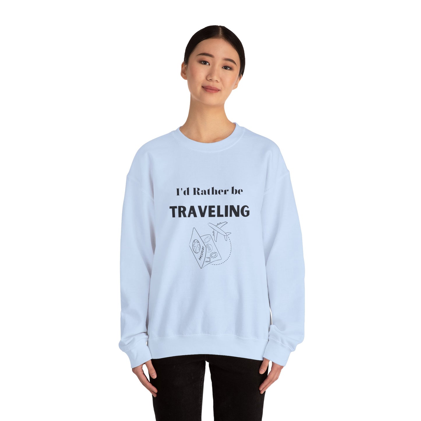I'd rather be traveling sweater travel lover gift vacation sweatshirt valentines shirt gift for her best friend gift galentine's day