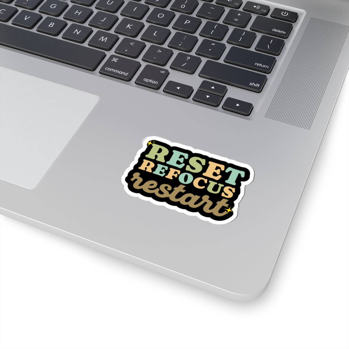 Reset Refocus Restart sticker Motivational sticker laptop Motivating sticker keep trying sticker loved gift for her gift for him girlboss