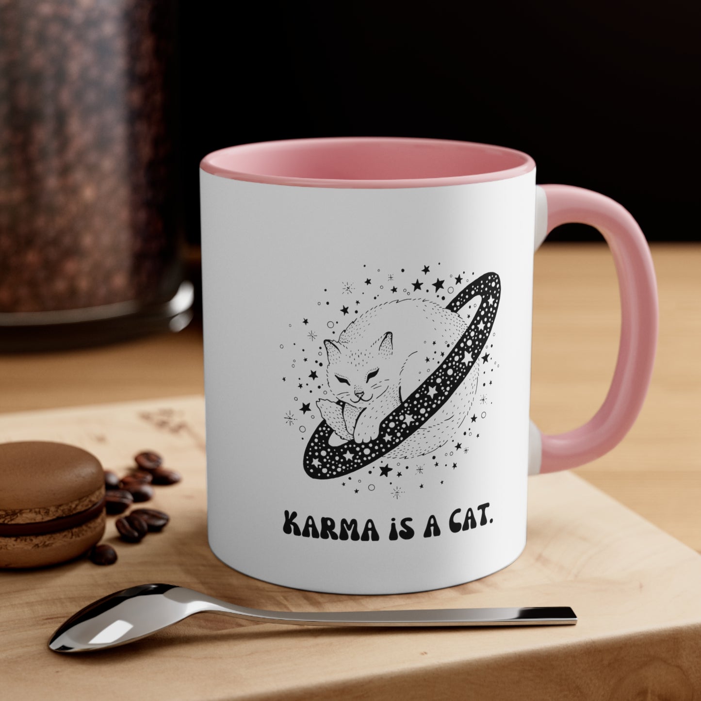 Karma is a cat mug best friend gift for her gift for him Birthday gift coffee mug tea gift for cat lover bestie valentinesday gift Christma