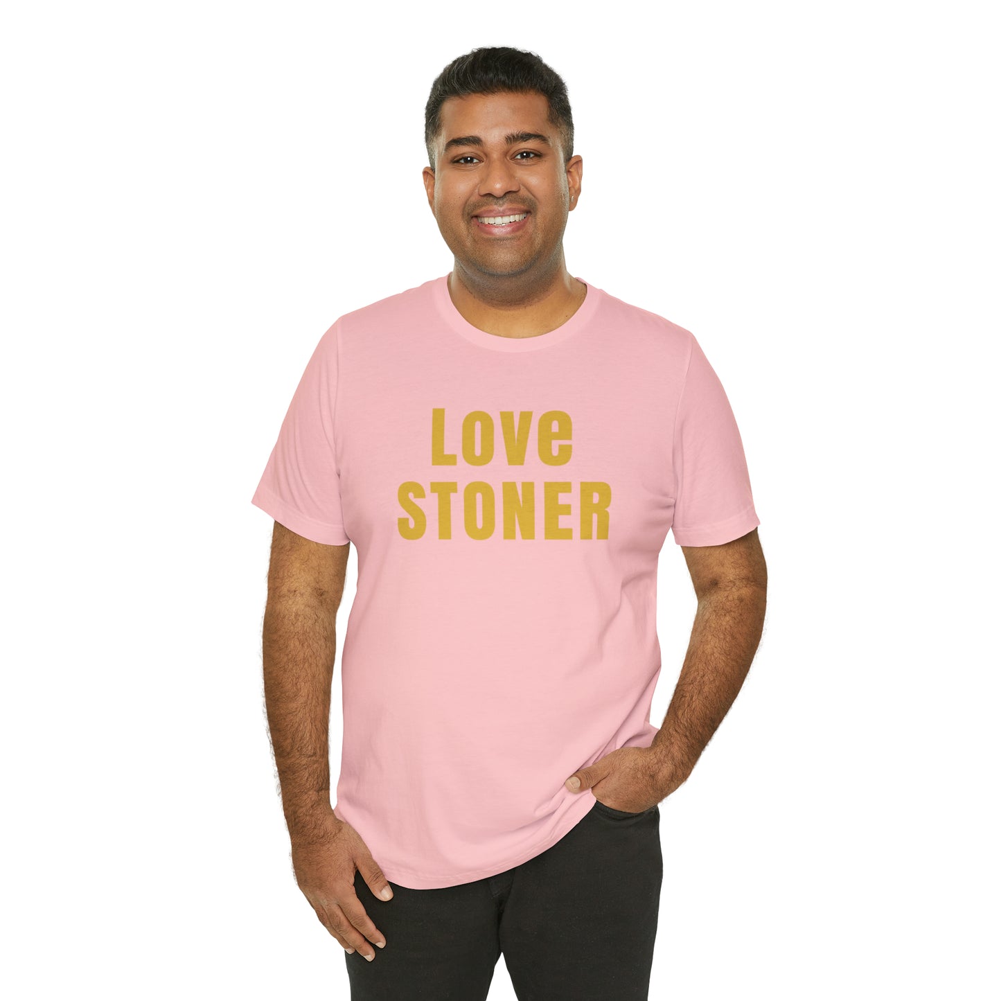 Love Stoner Tshirt, Gift for her, Gift for him, Festival shirt, Unisex Jersey Short Sleeve Tee