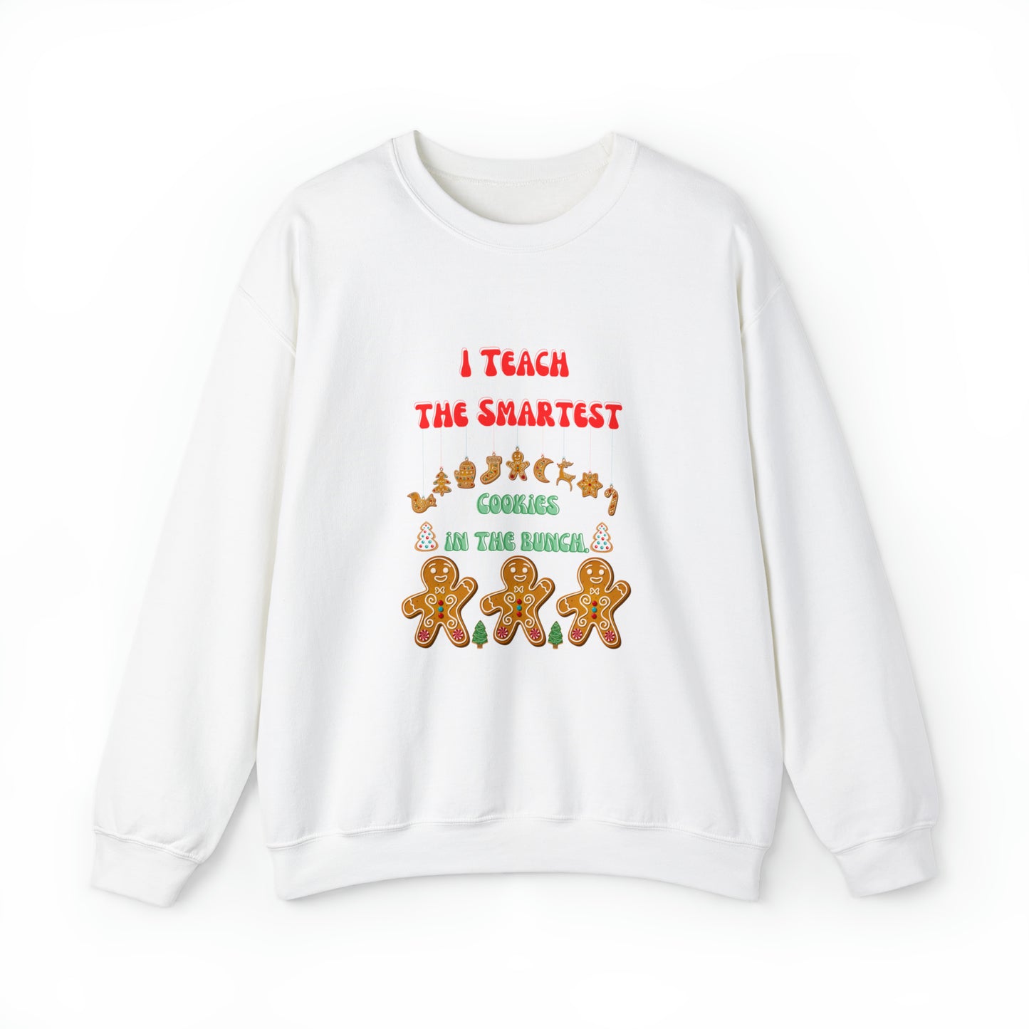 Smartest cookies sweater teacher Christmas sweater Christmas gingerbread cookies house sweatshirt Bright teacher Christmas gift for her