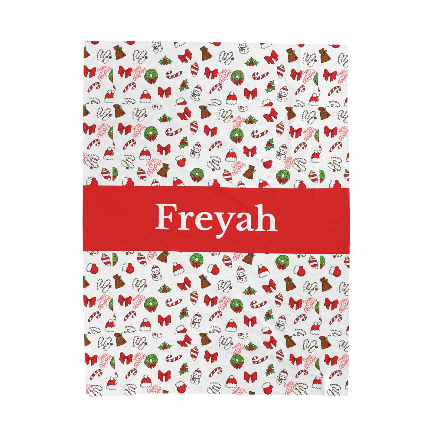 Christmas Blanket kids custom name christmas blanket Merry christmas personalized blanket Movie watching blanket Velveteen Plush Blanket