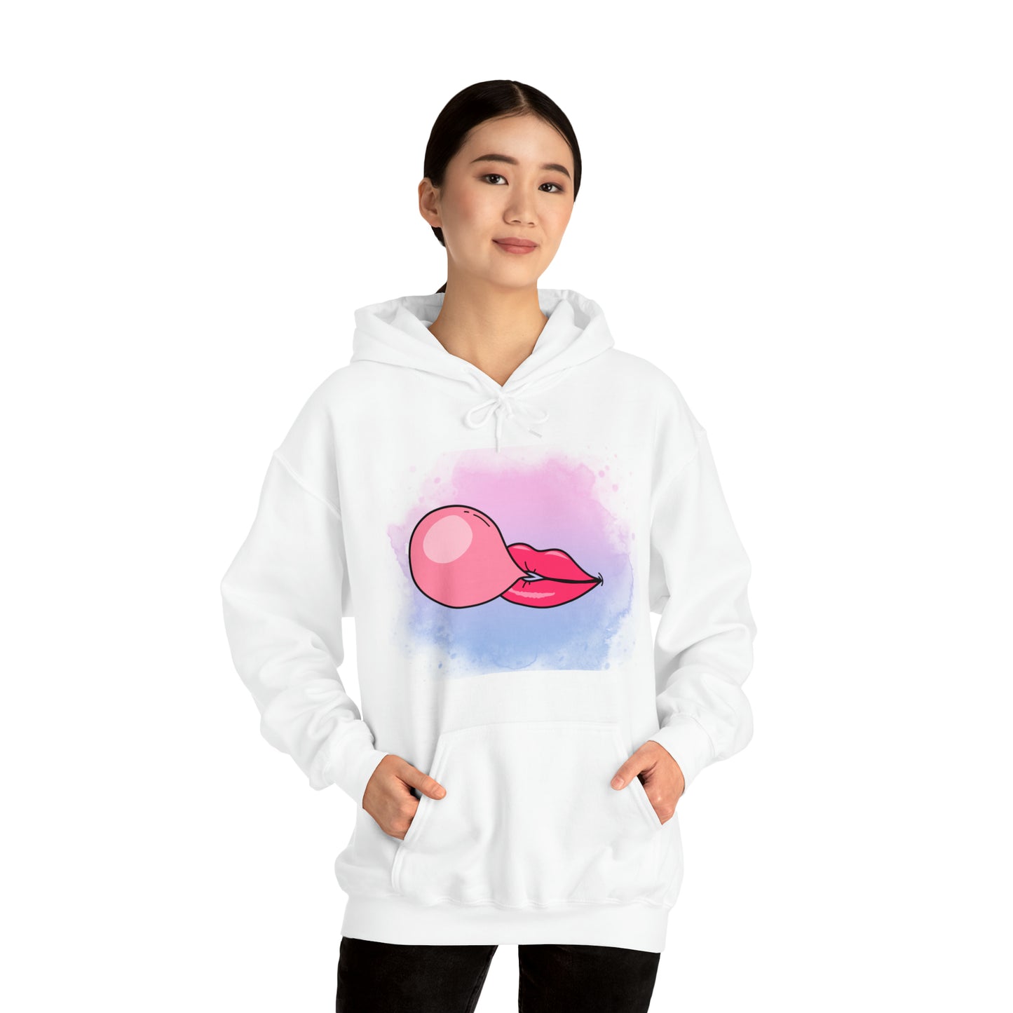 Bubble Gum kiss Hoodie, Summer Bubblegum shirt, Birthday gift for her, Galantine gift for her, best friend gift,birthday vacation,Unisex