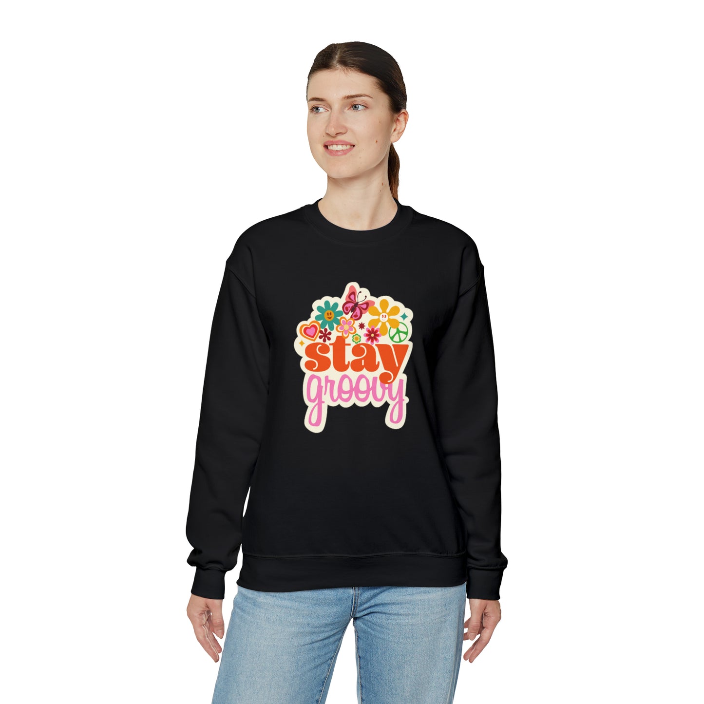 Stay Groovy sweatshirt, good vibes sweater, love inspire sweatshirt mode sweater, Homeschooling sweatshirt mom shirt, shirt unisex gift