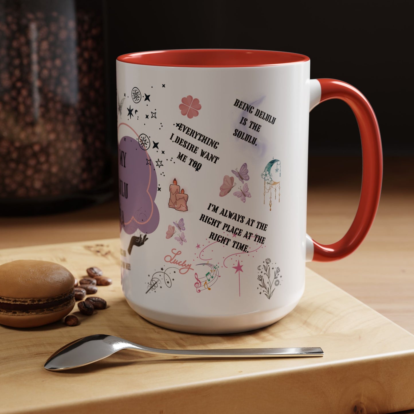 Morning affirmations mug In my delulu era mug witchy Christmas gift for her gift for him bestie mug Witches mug wicked mug Gift Mug coffee